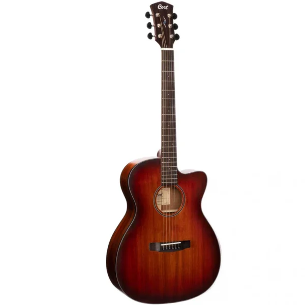 CORT CORE-OC-ABW-OPLB | Guitarra Electro Acústica Cuerpo Cutaway OM Blackwood
