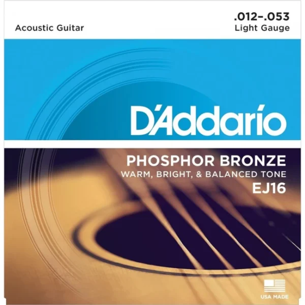Daddario EJ16 | Cuerdas de guitarra acústica 12-53