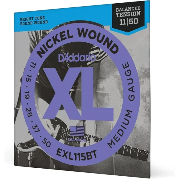 DADDARIO EXL115BT Set de cuerdas para guitarra eléctrica 11-49 bright tone