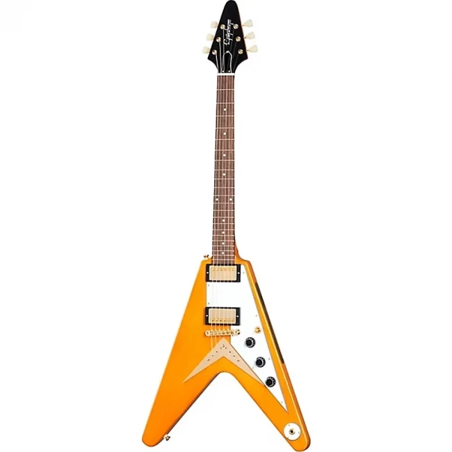 ギター EPIPHONE 1958 Korina Flying V Epiphone 1958 Korina Flying V – MusicWorks, Tienda de
