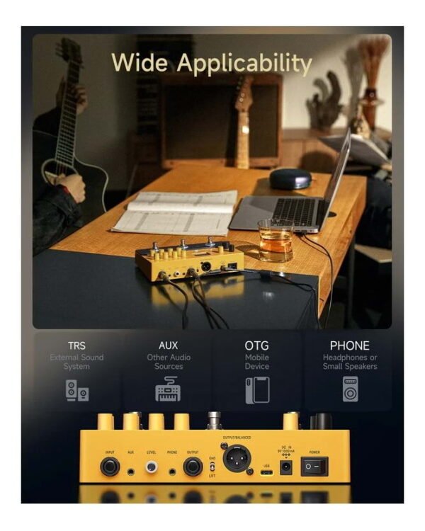 DN-EC6928-Ultra-Acoustic (3) Donner Preamp Loop Efectos de Guitarra Acústica