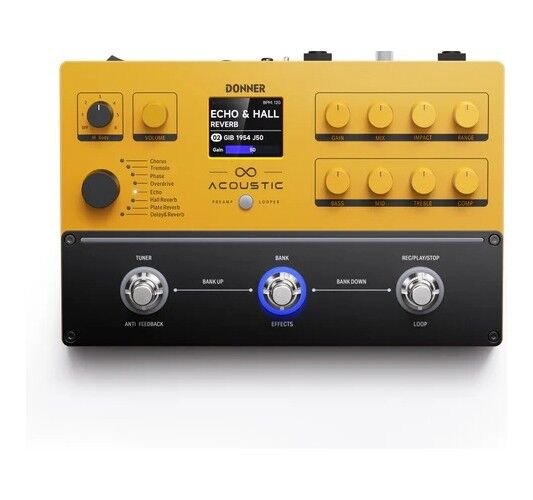 DN-EC6928-Ultra-Acoustic Donner Preamp Loop Efectos de Guitarra Acústica
