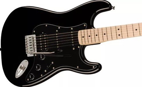 SQUIER GUIT ELECT SONIC STRAT HSS MN BPG BLK