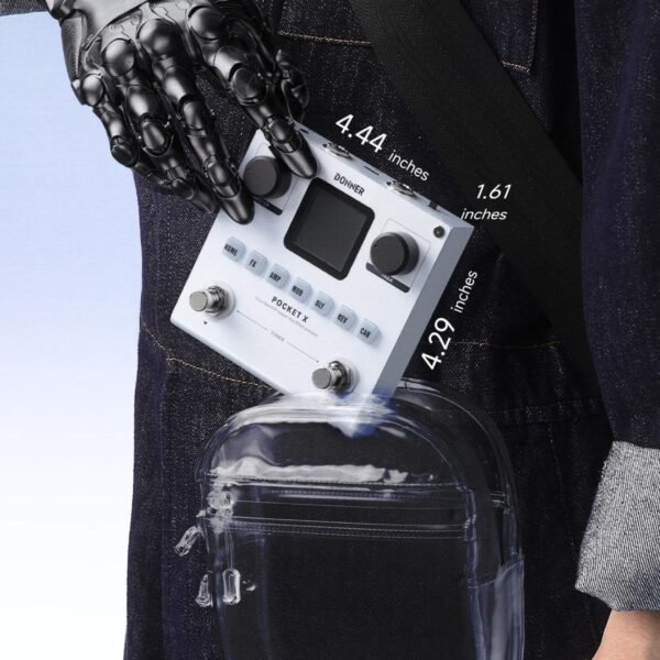 Pedal multi efecto para guitarra o bajo Donner Pocket X