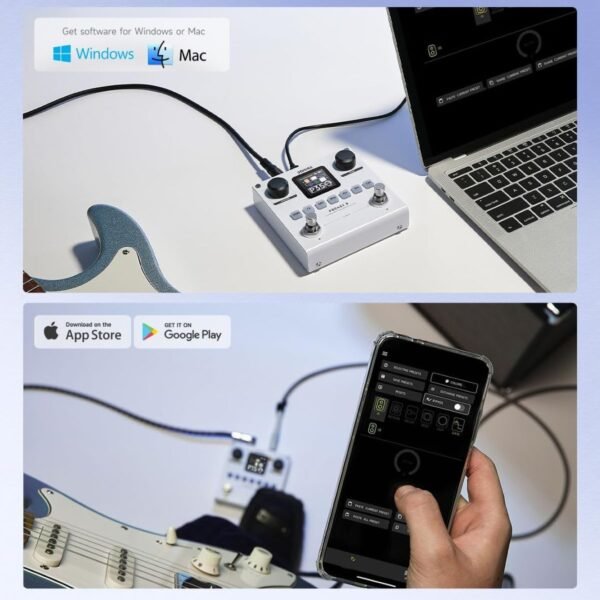 Pedal multi efecto para guitarra o bajo Donner Pocket X