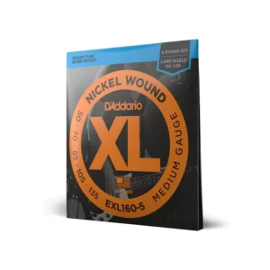 EXL160-5 DADDARIO Cuerdas Bajo XL Niquel 5 Cuerdas Medium/Long Scale
