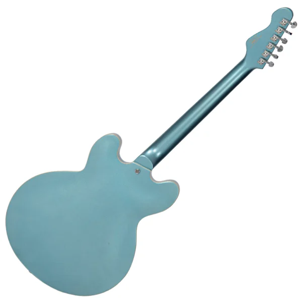 VINTAGE VSA550 - SEMI HOLLOW GUN HILL BLUE