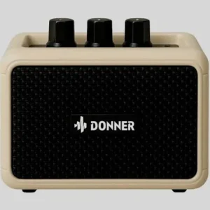 Donner DA-10B color vintage white - Mini amplificador de guitarra portátil