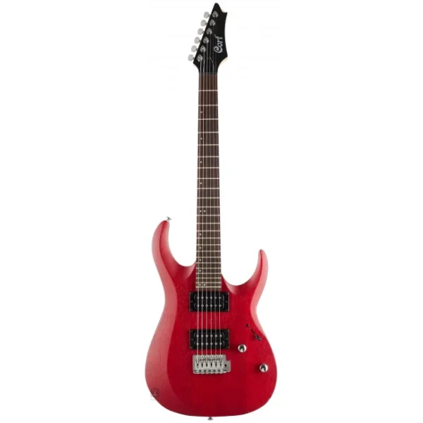 x100-opbc_1-650x650h CORT X100-OPBC Guitarra Eléctrica Open Pore Black Cherry