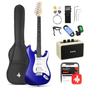 Pack Guitarra Electrica Azul DST-100L Donner