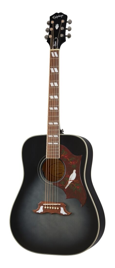 Epiphone Dove Studio  Trans Ebony  Electroacústica