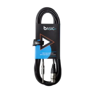 Cable de micrófono Bespeco XLR M - Plug balanceado / 5 metros
