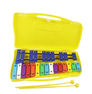 aaf9df5c-ce43-454b-a6cb-28c69c912576 Metalófono Cromatico 25 Notas Infantil Amarillo