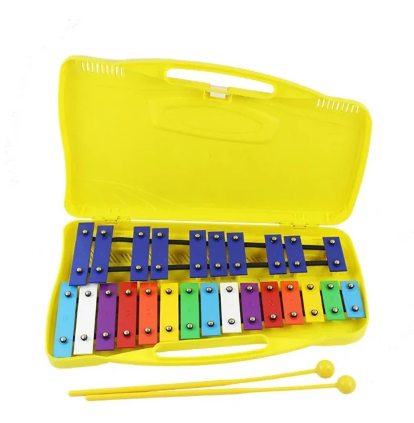 aaf9df5c-ce43-454b-a6cb-28c69c912576 Metalófono Cromatico 25 Notas Infantil Amarillo