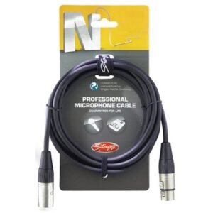 Stagg NMC3R 3m Male XLR to Female XLR Cable