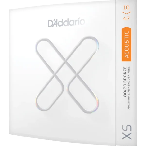 s-l1600 D'Addario XS Acústico 80/20 Bronce, Extra Ligero, 10-47, XSABR1047