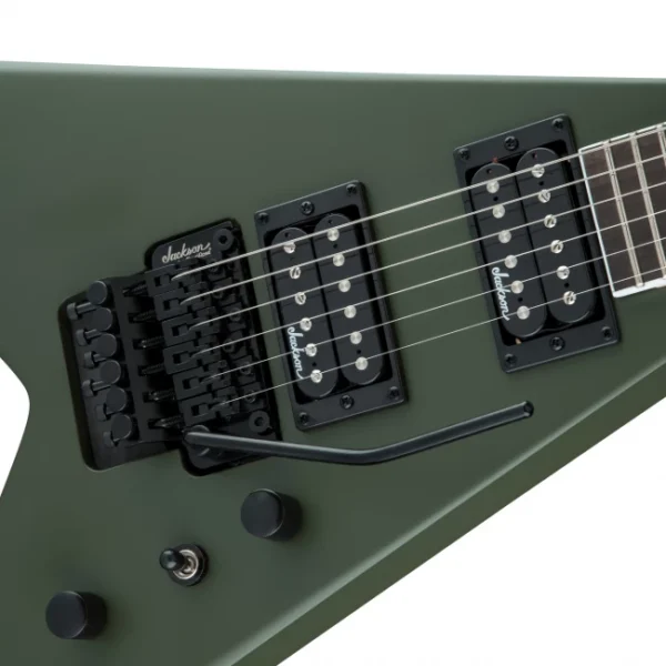 291-0124-520_2-650x650 Guitarra Eléctrica JS King JS32 Floyd Rose verde militar mate