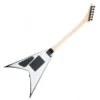 Guitarra eléctrica Serie JS King V JS32 blanca con biseles negros