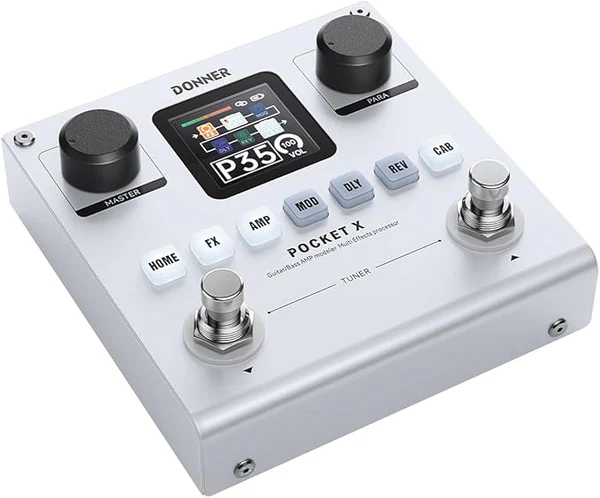 Donner Pocket-X Pedal de guitarra multiefectos para guitarra/bajo