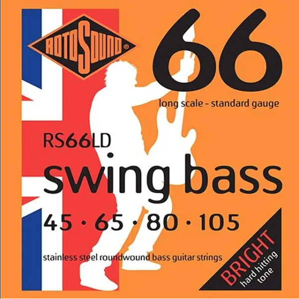 Set Cuerdas Bajo Eléctrico 4 Cuerdas Rotosound Swing Bass 66