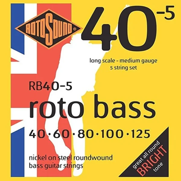 Set Cuerdas Bajo Eléctrico 5 Cuerdas Rotosound Roto Bass