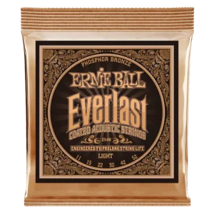 719 (2) Cuerdas para Guitarra Acústica Everlast Light Coated Phosphor Bronze 11-52 P02548