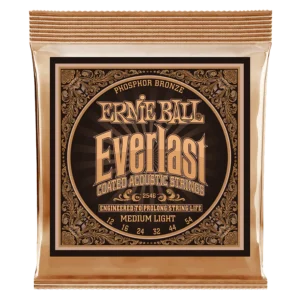 719 Cuerdas para Guitarra Acústica Everlast Medium Light Coated Phosphor Bronze 12-54 P02546
