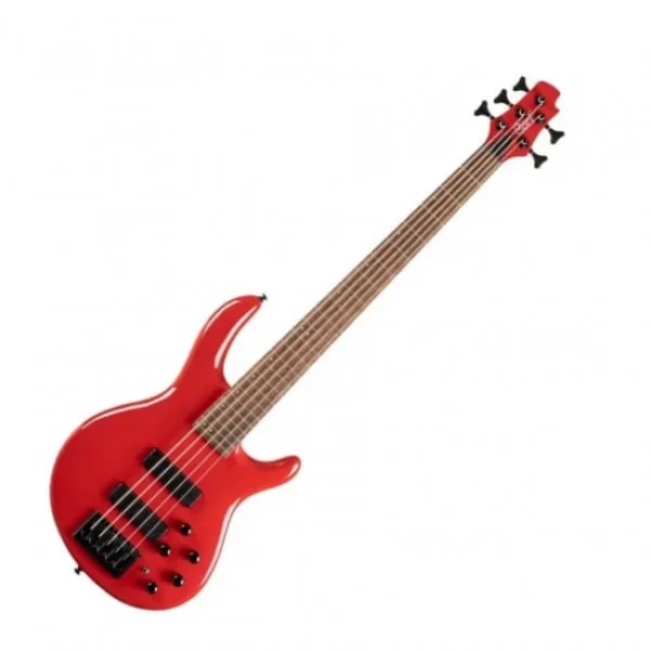 Bajo eléctrico de 5 cuerdas C5 Deluxe color rojo