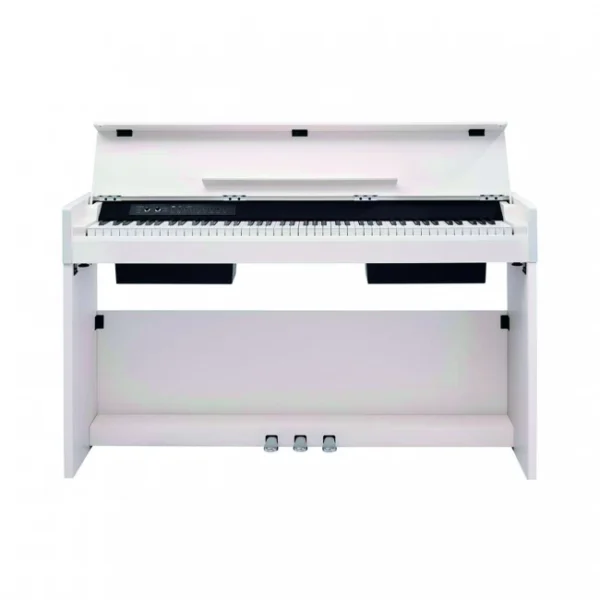 Piano digital de 88 teclas con acción de martillo graduado Blanco Natural