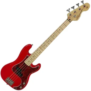 Bajo eléctrico V30 Coaster escala corta Gloss Red/Tortoise Vintage V30MRD