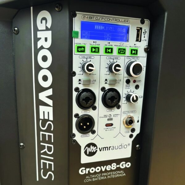Parlante portátil con bluetooth Vmr Groove 8 GO para música, voces, guitarras, teclados y batería electrónica