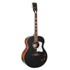5833406259 Cort CJ Retro Guitarra Jumbo Electroacústica Vintage Black Matte